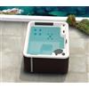Kinedo / Grandform KINEDO - GRANDFORM HAPPY SPA A300 MINIPISCINA 3 POSTI BIANCO/RATTAN 230X160X78 CM. HPP#A300
