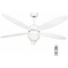 ZEPHIR - VENTILATORE DA SOFFITTO 5 PALE BIANCO CON LAMPADA ZFR9111B