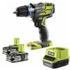 RYOBI - TRAPANO/AVVITATORE BRUCHLESS A PERCUSSIONE 2 BATTERIE 2,5 Ah R18PDBL-LL25S