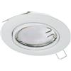 EGLO - PENETO FARETTO DA INCASSO 1 LUCE 5W GU10-LED ACCIAIO BIANCO 94239
