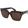 Alexander McQueen AM0583S 002 | Occhiali da Sole Graduati o Non Graduati | Plastica | Rettangolari | Havana | Adrialenti