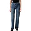 Elisabetta Franchi - Jeans a gamba dritta a vita alta - - Jeans - Donna - Blu