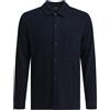Vince - Giacca Overshirt in Cotone Scamosciato - - Shirts - Uomo - Blu