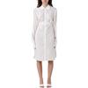 Emporio Armani - Abito Chemisier in Misto Lino - - Dresses - Donna - Bianco