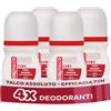 Borotalco, Deodorante Uomo Roll-On Asciutto Ambrato, 4 x 50 ml | Con Talco Assoluto, Assorbe il Sudore, Senza Alcool, Profumo Ambrato, 72h