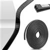 WEDSLK Protezione Portiera Auto per Jeep Compass MP, Paraspigoli Anti-perdite, in Gomma a Forma di U, Ricambi per Bagagliaio, Cofano,A/Black