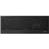 Merkloos Rapoo 9500m, set da scrivania wireless ultraleggera multi-modalità, composta da tastiera e mouse per l'ufficio o la scrivania, con tecnologia Bluetooth 3.0/4.0 e 2, 4 GHz - colore nero, layout: tedesco