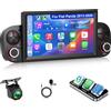 ETLFUCyber Autoradio per Fiat Panda 2013-2020+CarPlay/Android Auto | Autoradio 9 pollici con Bluetooth, Radio FM/RDS, Telecamera Retromarcia, Comandi al Volante
