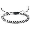 HYXX Bracciale Tibetano, Bracciale Regolabile Amicizia Etnica Bracciali Multicolor Corda Intrecciata Nero Bianco Classico Braccialetti con Ciondoli Fatti A Mano Donna Uomo Migliori Amici Regalo
