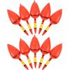 SOESFOUFU 10 pezzi Galleggiante da Pesca Scorrevole a Bolla in Plastica 14x4x4cm | Esche Pesanti e Mare Mosso, Stabilità Vento, Uso in Barca e Canne da Spinning