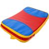 HOMSFOU Paratibie Taekwondo Curvo 38x26x5cm in PU per Allenamento | Imbottitura EPE, Cinghia Posteriore Rinforzata Rivetti, Maniglia Cucita, per Calci e Boxe