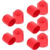 NUOBESTY Protezione per Coda Stecca da Biliardo 3 CM 10 pezzi, in Gomma Rossa | Montaggio Rapido, Riduce L'Usura Superficiale, per Trasporto Stecca e Gioco in Sala Biliardo