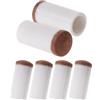 VALICLUD Punte Sostituibili per Stecca da Biliardo 3x1,2x1,2cm, 6 pezzi bianco | PU e Plastico, Superficie Liscia, per Snooker Rod e Ferrula, Ricambio Rapido