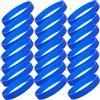 Mikinona 25 pezzi Braccialetto Sportivo in Silicone Blu 6,8x6,8x1,2cm | Superficie Liscia Tinta Unita, Stile Minimalista Moderno, per Eventi Scolastici, Attività di Squadra