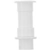 Tofficu Raccordo di Scarico Marino in Nylon Bianco per Barca, Size 1 | Porta Uscita a Flusso Liscio, Apertura 1,70cm, per Drenaggio Superficie e Troppopieno Esca