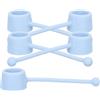 MOBUTOFU 5 pezzi Dispositivo di Allenamento Dita in Silicone Blu, 7,5x2x1,8cm | Design Chiuso Ergonomico, Elasticità Buona, per Pianisti e Allievi Strumenti, Polsi e Riabilitazione