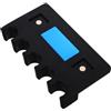 TOYANDONA Porta Stecche da Biliardo a Parete Multi-Slot Nero 18x10x3cm | Metallo e Plastica, Design Compatto e Antiscivolo, per Tavolo da Biliardo, Sala Giochi e Setup Ordinato
