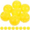 YARNOW 6 pezzi Palline da Allenamento Golf in Plastica Gialla, 4,1 CM | Disegno Cavo Fori di Precisione, Leggere e Compatte, per Esercizi al Campo e'Aperto