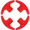 UKCOCO 4 pezzi Pomello di Regolazione Pop Pin per Attrezzi Fitness M8 M10 rosso | Superficie Microtesturizzata Antiscivolo, Inserimento senza Utensili, per Bici Stazionarie e Panche