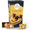 Ferrero Golden Stars Mix, 10 Specialità Assortite al Cioccolato, 115g | 12 Specialità al Gusto Cioccolato al Latte, Bianco e Caramello, con Granella di Nocciola, Idea Regalo