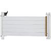 Markenlos Cavo di prolunga PCIe 4.0 x16 a 180 gradi per scheda grafica GPU, colore bianco