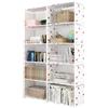 SOONHUA Scaffale a 10 scomparti, per camera da letto, soggiorno e corridoio, dimensioni 80 x 155 x 29 cm, colore bianco, facile da montare senza attrezzi aggiuntivi