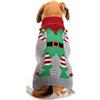 DELIFUR Maglione Invernale da Pagliaccio per Cani e Gatti - Costume da Elfo Brutto per Natale, Vacanze e Feste - Taglia M