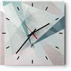 ARTTOR Orologio da Parete in Vetro 30x30 cm Quadrato Astratto Pastello - 3947 | Astrazione Moderno Moderno Orologio da Muro Decorativo Silenzioso Analogico Decorazione da Parete Arte da Parete ARTTOR