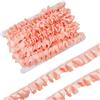 letsinstyle Letinstyle 10 iarda di Volant in Raso, Passamaneria con Bordo Plissettato da 0.98 Pollice, Nastro con Bordo A Balza Singolo Arricciato Color Champagne per Abito Fai da Te