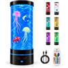 Probuk Lampada Medusa 29 cm con 17 Colori LED e 4 Modalità Effetto Oceano | Lava Lamp con Telecomando e Luminosità Regolabile Illuminazione 360° USB 5 V per Camera Soggiorno Ufficio e Regalo