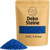 matches21 HOME & HOBBY Granulato decorativo blu, 5 kg, Ø 5 - 8 mm, per vasi in vetro, decorazione da spargere