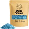 matches21 HOME & HOBBY Granulato decorativo azzurro, 5 kg, colorato, diametro 5-8 mm, vasi decorativi