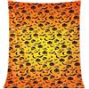 CYGMRFH Coperta in pile Halloween, Zucca Teschio Pipistrelli 100x150cm | Coperta in pile 280g/m² morbida calda, motivi zucca teschio pipistrelli. Ideale per divano, letto e decorazione Halloween.