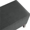 RTSFKFS S-XXXL Copri Pouf Rettangolare 90×70, 100×60, 120×60, 80×60 cm, Fodera per Poggiapiedi Allungabile con Base Elastica, Adatto per Case Moderne(Gray,70x110cm)