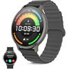 KSIX Smartwatch Core 3 MAX Go - Orologio intelligente da uomo, display AMOLED da 1,73, design ultra sottile, chiamate, cinturino in silicone magnetico, IP68, compatibile con iPhone, Android e Samsung