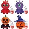 LEIZHAN Chiavetta USB 2.0 da 32 GB, a forma di zucca di Halloween, per studenti