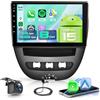 Hodozzy 【8 Core 6+128G】Per Toyota Aygo/Peugeot 107/Citroen C1 2004-2014 Autoradio con CarPlay Wireless Android Auto, Schermo IPS da 10,1 Pollici con Radio FM/RDS, GPS, Bluetooth 5.0, Telecamera Posteriore