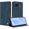 TAUYN Cover Custodia Folio in Pelle per Google Pixel 10a | Design a Flip Magnetico Premium PU Pelle Antiurto Wallet Case, con Supporto & Porta Carta Protezione Completa. Blu scuro