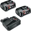 Bosch Set iniziale Bosch con 2 batterie da 2,5 Ah caricabatterie AL 18 V 44 incluso