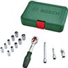 Bosch Set di chiavi a bussola Bosch da 1/4 composto da con cricchetto 14 pz