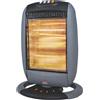 DCG Stufa alogena oscillante DCG 400-800-1200 W grigio
