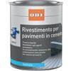 OBI Eigenmarke Rivestimento per pavimenti in cemento satinato Grigio pietra 2,5 l ca 26 m²