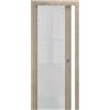 - Porta scorrevole vetrata reversibile corda 80x210 cm