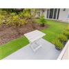 - Tavolo da giardino in alluminio 39x30x25 cm bianco
