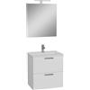 - Mobile bagno con lavabo e specchio LED sospeso Stella 60x45x61 cm bianco