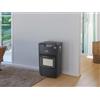 DCG Stufa a gas portatile DCG con ruote 4,2 kW nero