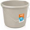 - Secchio in plastica 10 l grigio