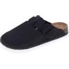 Isotoner Zoccoli Uomo Suola Extra-Flex, Leggeri, Patch Tacco Comfort