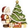 THUN Babbo Natale con albero in ceramica, maxi