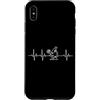 Microbiology Lab & Science Apparel Custodia per iPhone XS Max Microscopio Battito cardiaco Lab Biologia Scienze ECG
